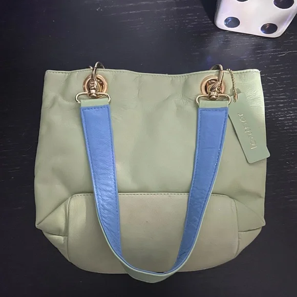 Green Leather Women's Bag - Picture 6 of 9